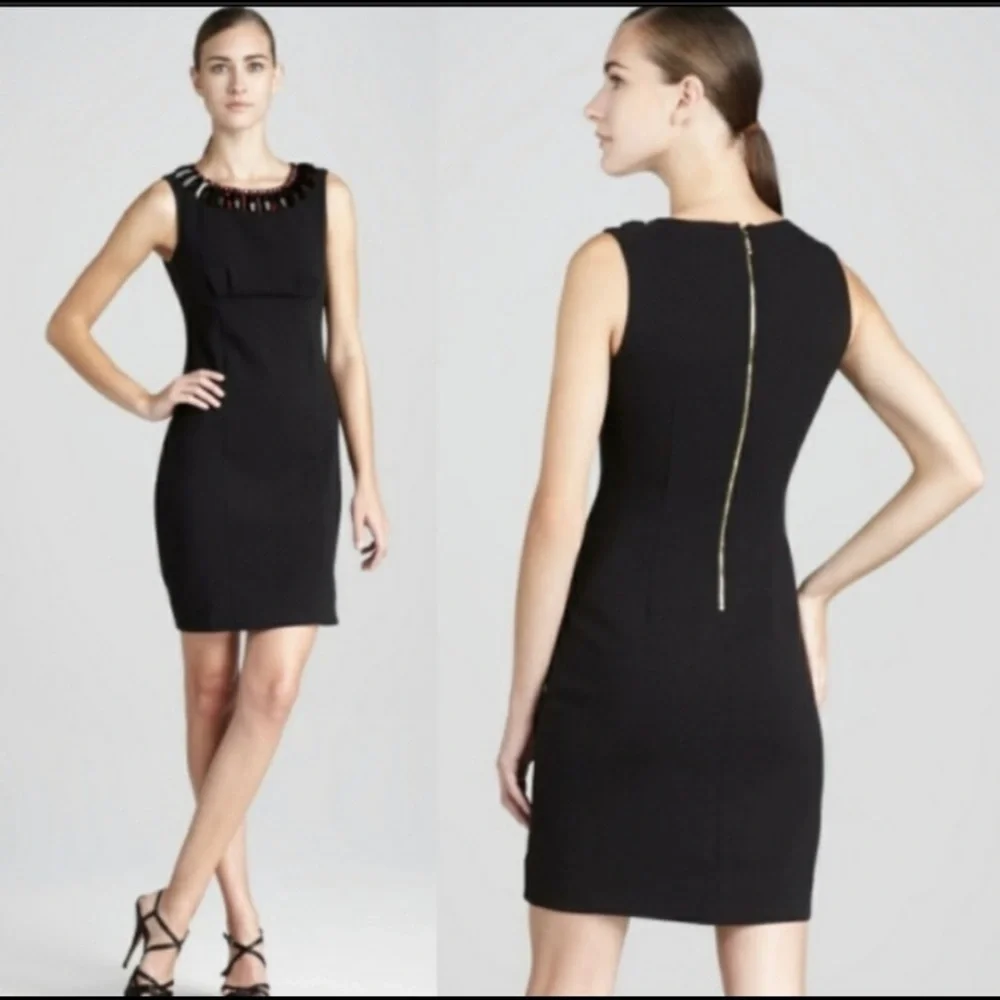 KATE SPADE ♠️ 2. ♥️PERFECT, CLASSY LBD ! JEWELED NECKLINE💎— BRAND NEW! GORGEOUS - Picture 9 of 13